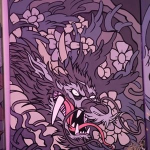 Dragons paradise" artist/ Anthony Trayer 16x20 Original artwork